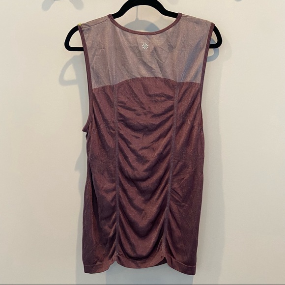ATHLETA Crush Metallic Tank Muscle Tee Large - Picture 4 of 7